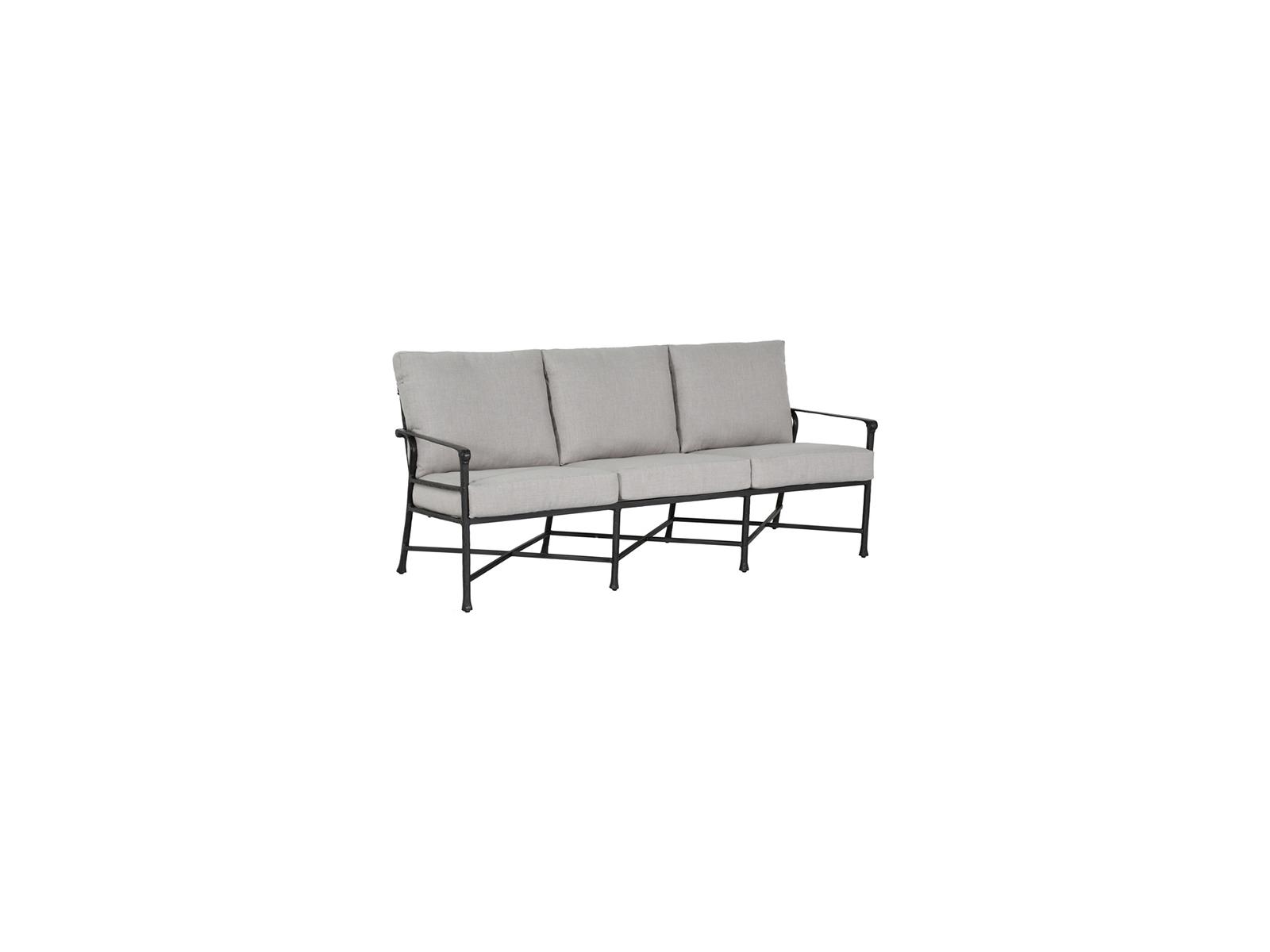 Castelle Marquis Deep Seating Aluminum Outdoor Patio Sofa