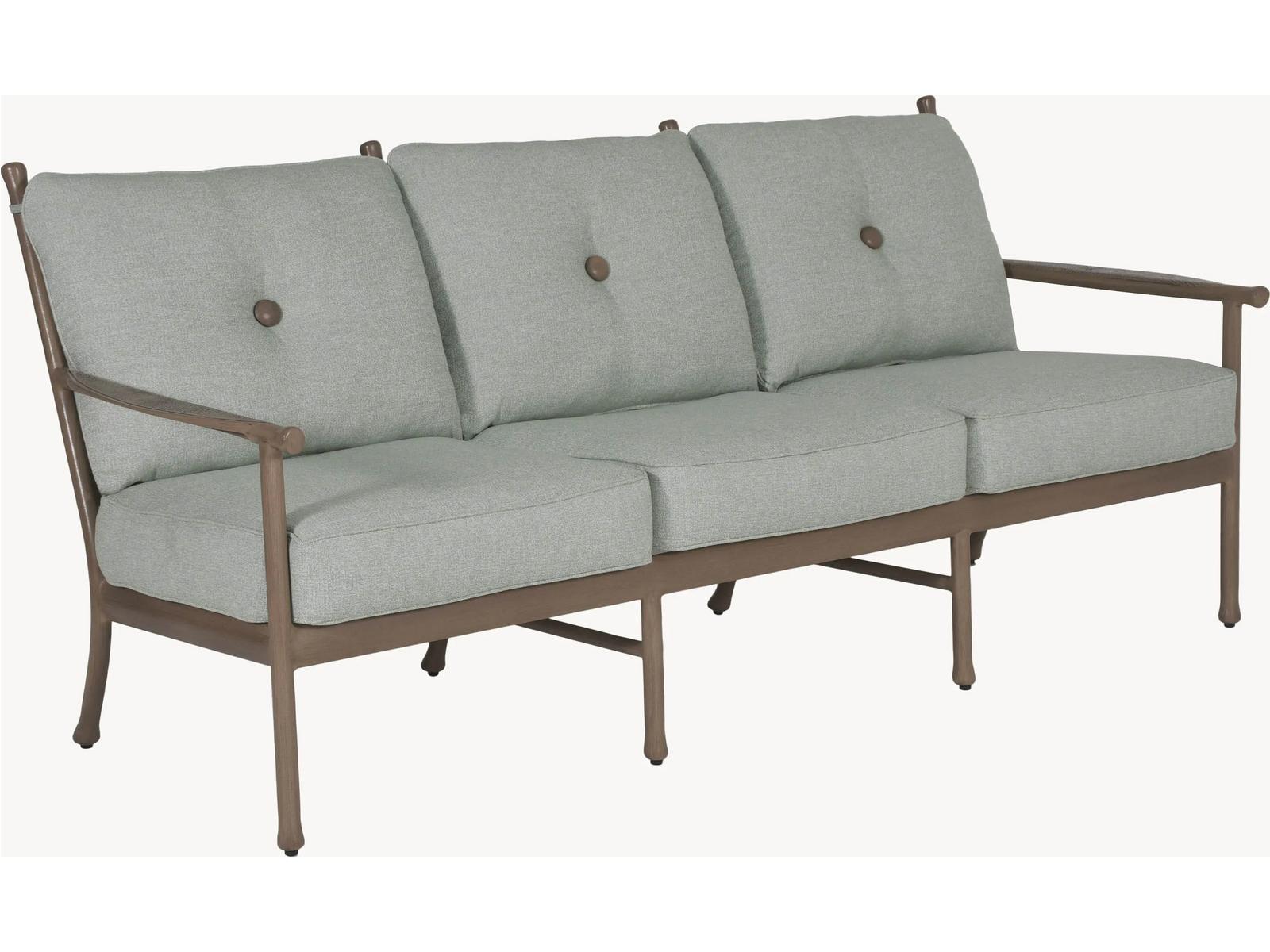 Castelle Lodge Deep Seating Cast Aluminum Loveseat