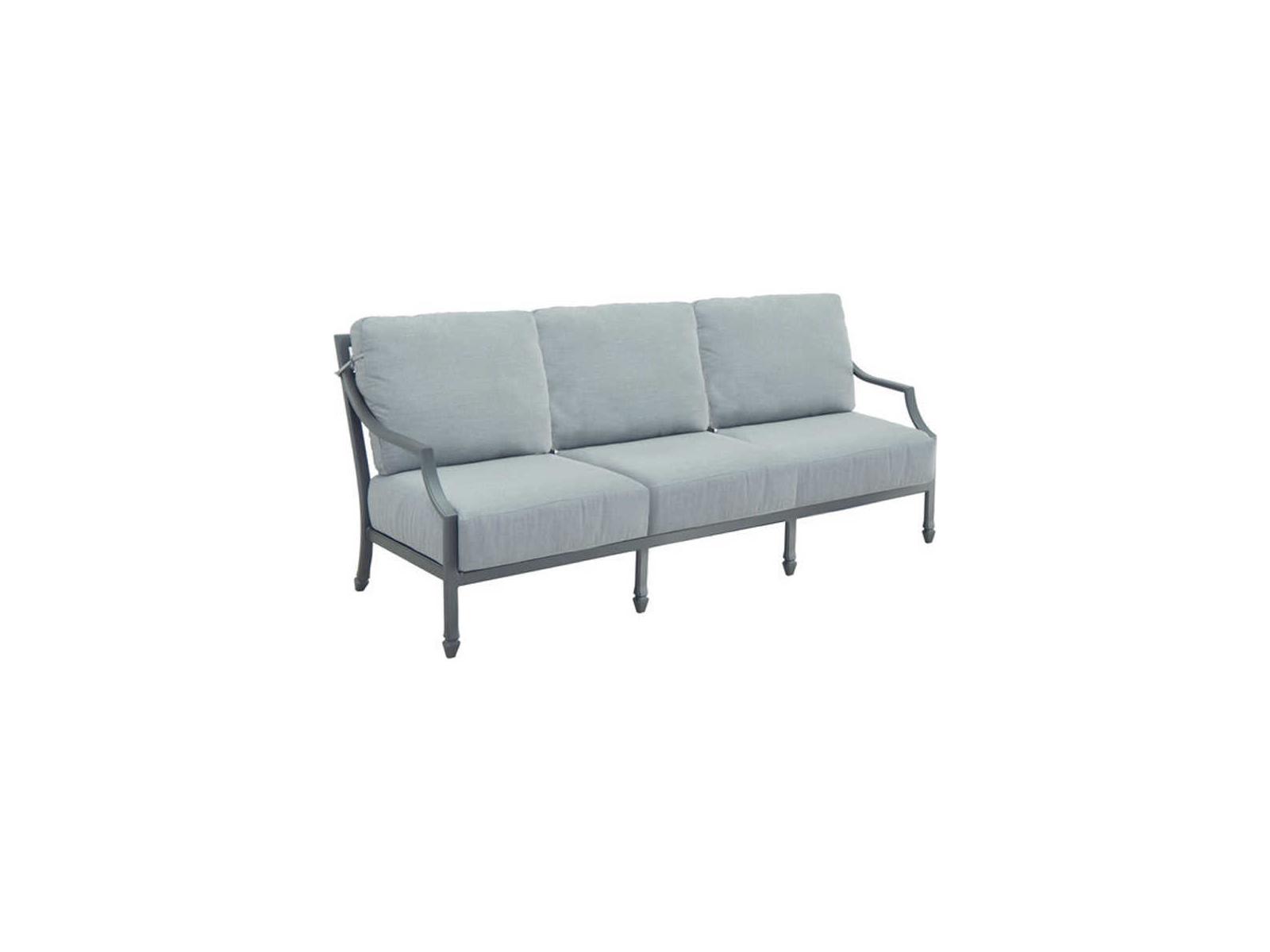 Castelle Lancaster Deep Seating Aluminum Patio Sofa