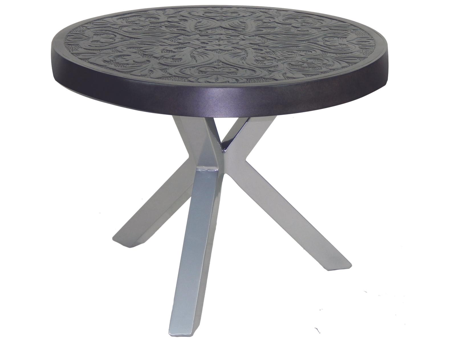 Castelle Altra Aluminum Round Occasional Table