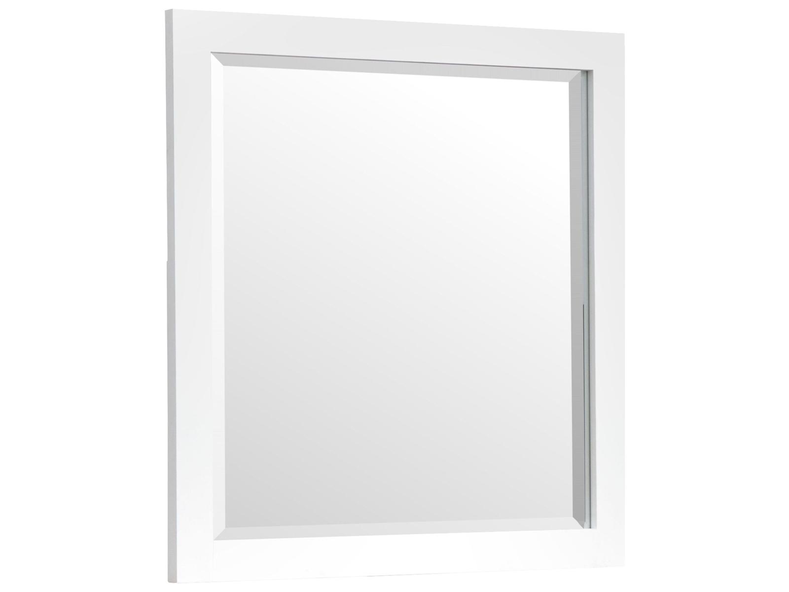 Pulaski Windmill Harbour White Whisp And Sand Dresser Mirror Square