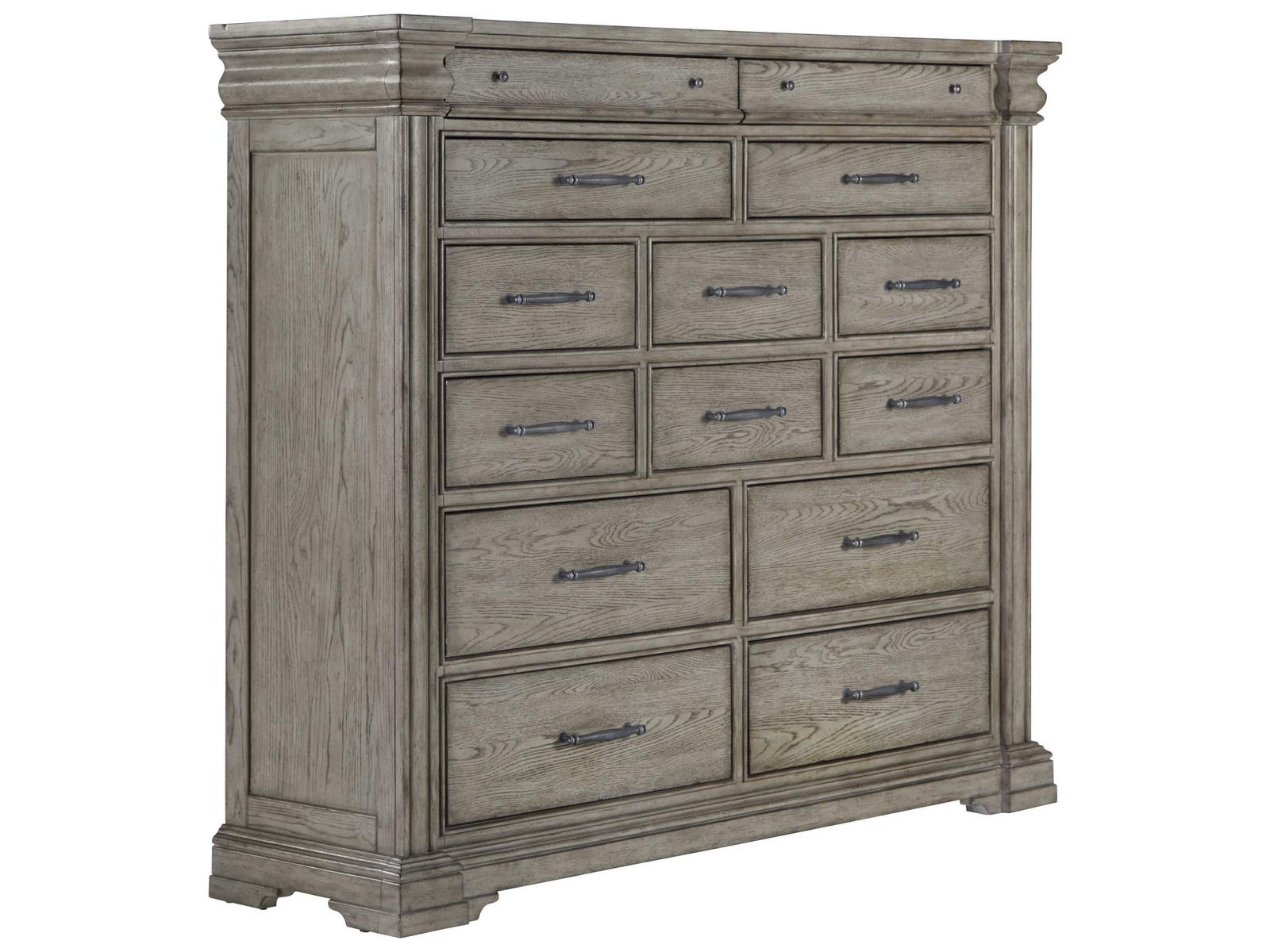 Pulaski Madison Ridge 14-Drawers Heritage Taupe Gray Hardwood Accent Chest