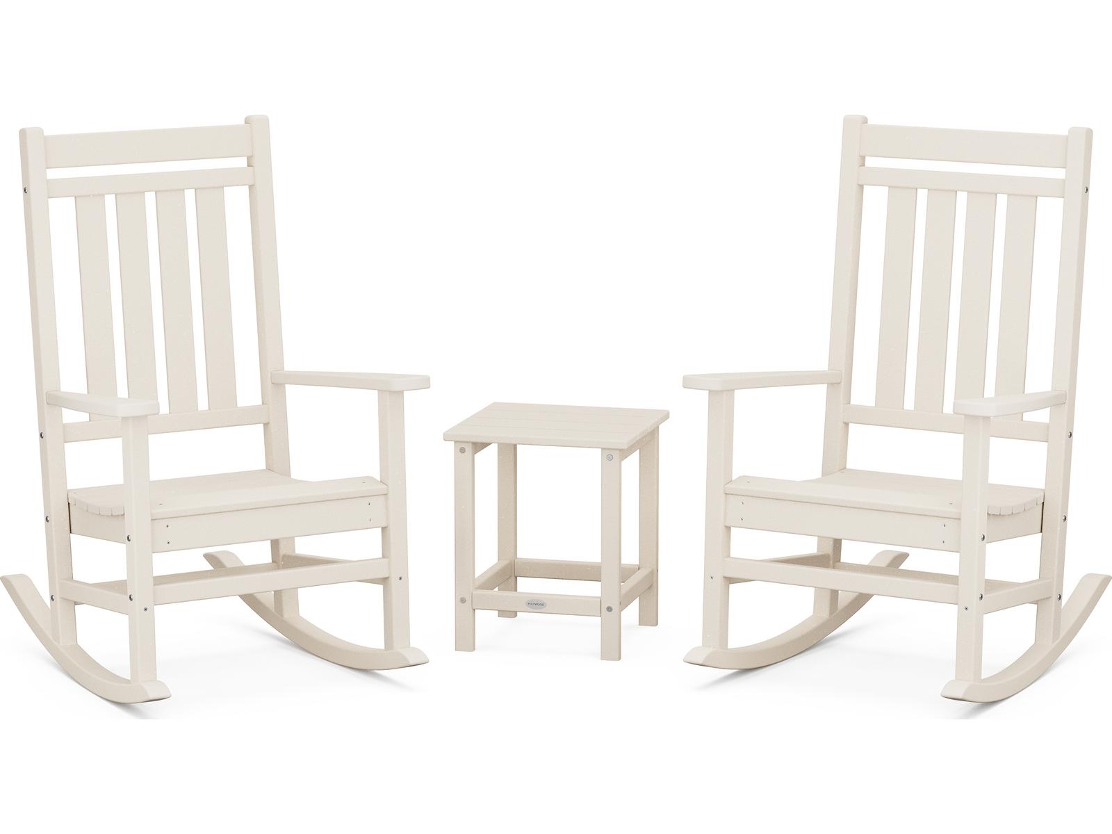 POLYWOOD® Estate Recycled Plastic 3 Piece Patio Lounge Set