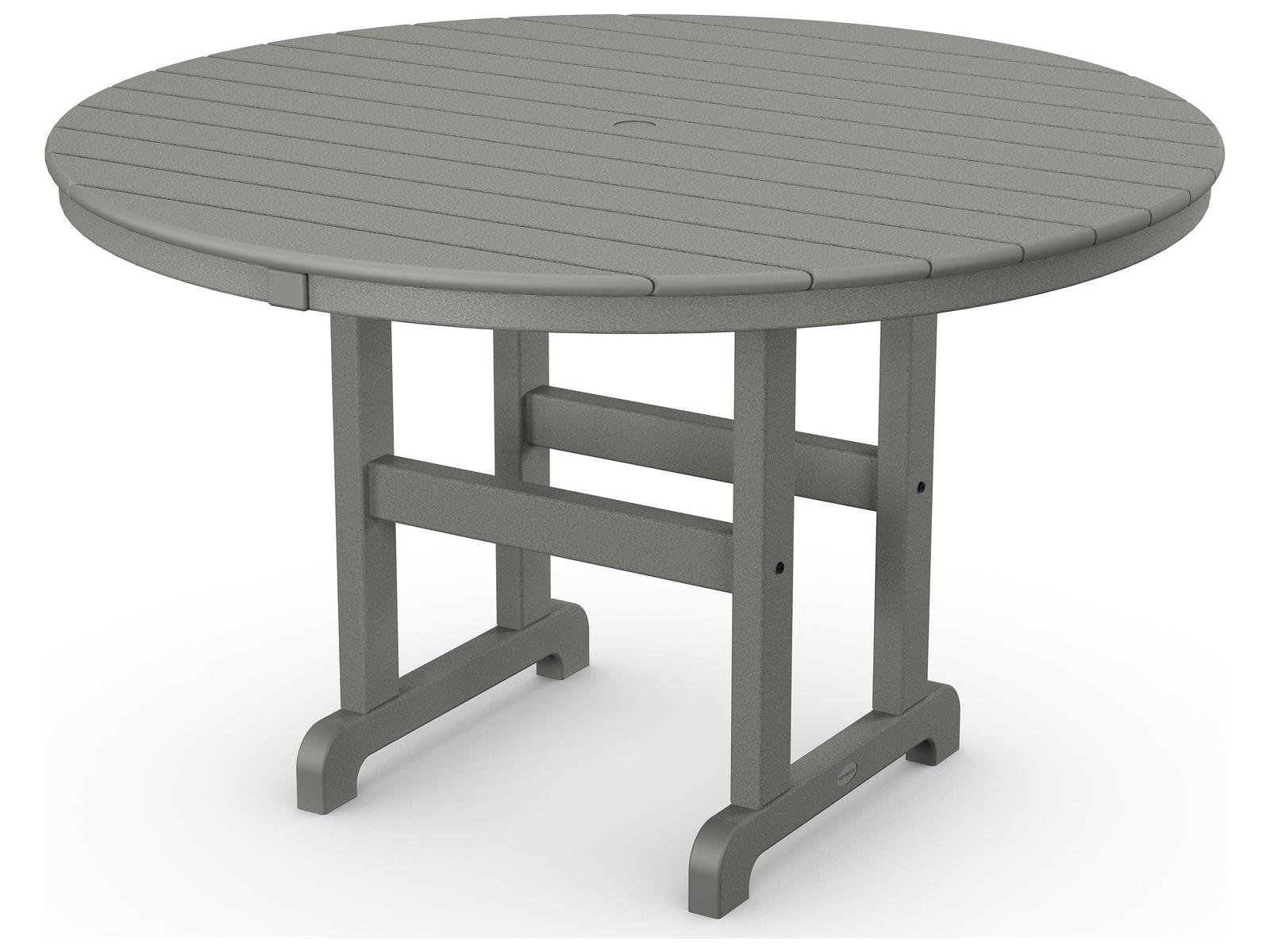 48 inch round patio table with umbrella hole VICLLAX 47.2" for 6, All Weather Metal Outdoor Dining Table Adjustable Hole, Walnut Wood-Like Tabletop : Patio, Lawn & Garden Leveling Feet 48 Inch Round Outdoor Patio