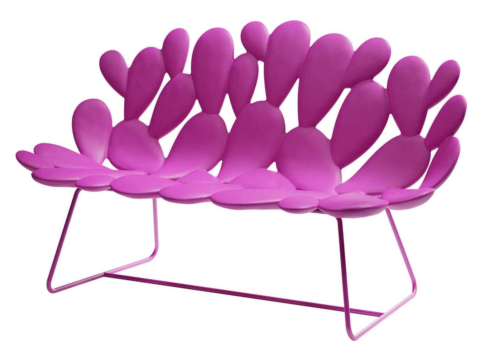 Qeeboo Outdoor Filicudi Fuchsia Recycled Plastic Sofa