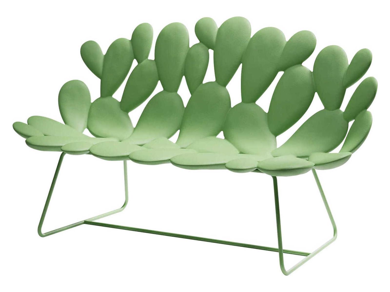 Qeeboo Outdoor Filicudi Balsam Green Recycled Plastic Sofa