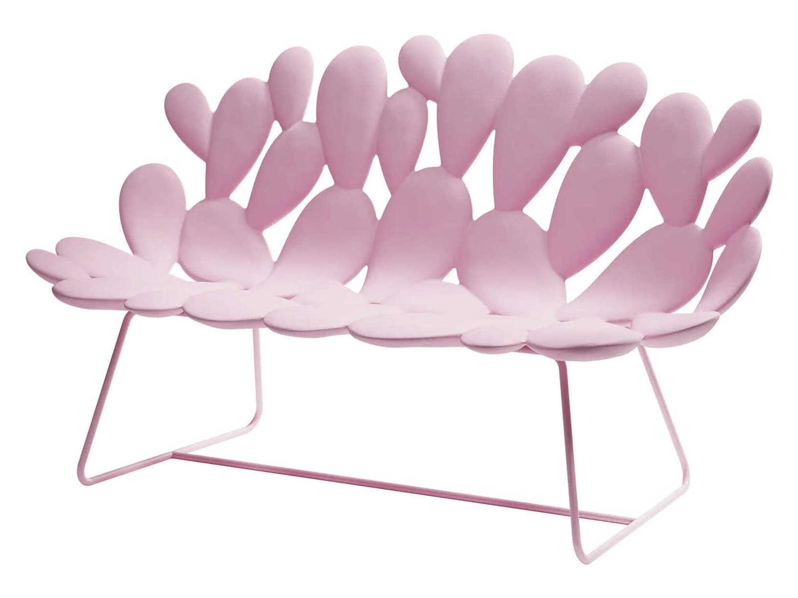 Qeeboo Outdoor Filicudi Pink Recycled Plastic Sofa