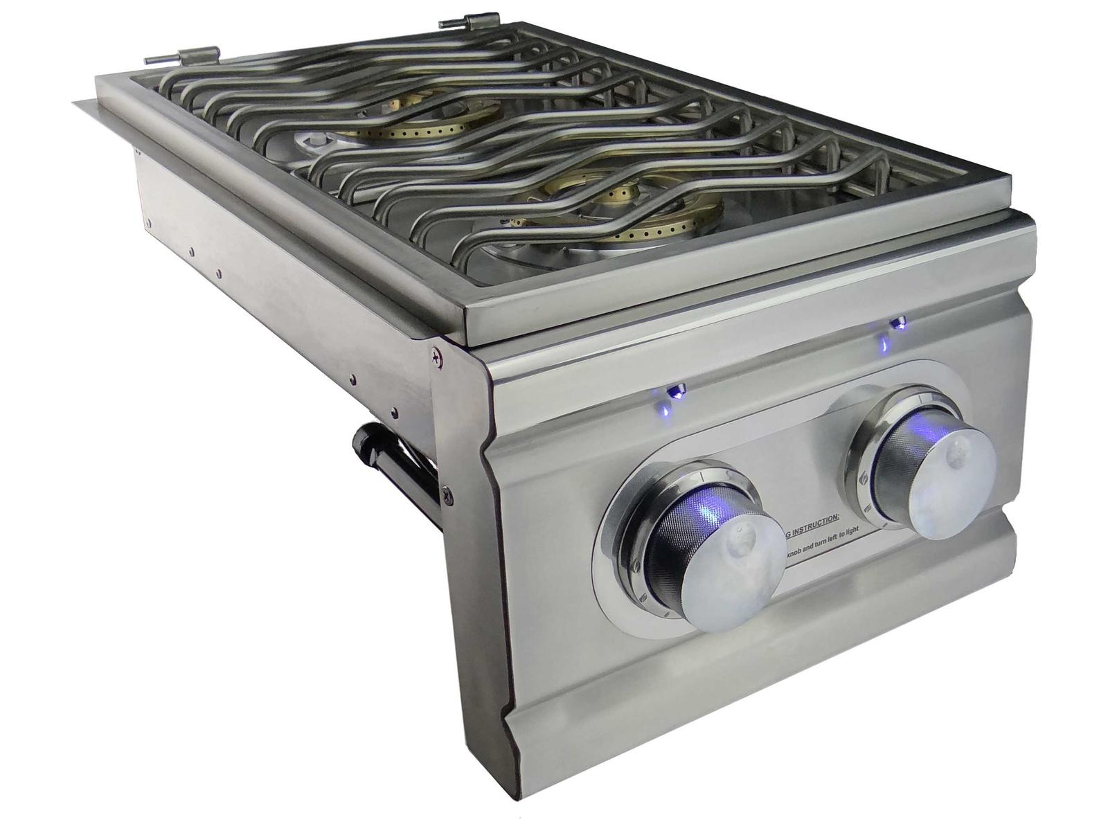 RCS Grills Cutlass Pro Stainless Steel 2 Burner Gas Built-In Grill