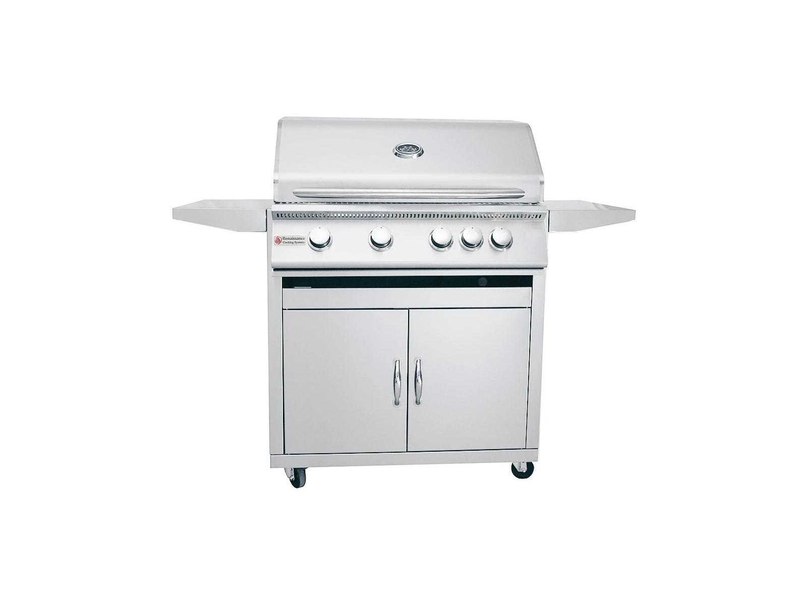 RCS Grills Stainless Steel 32 Premier Freestanding Grill-LP