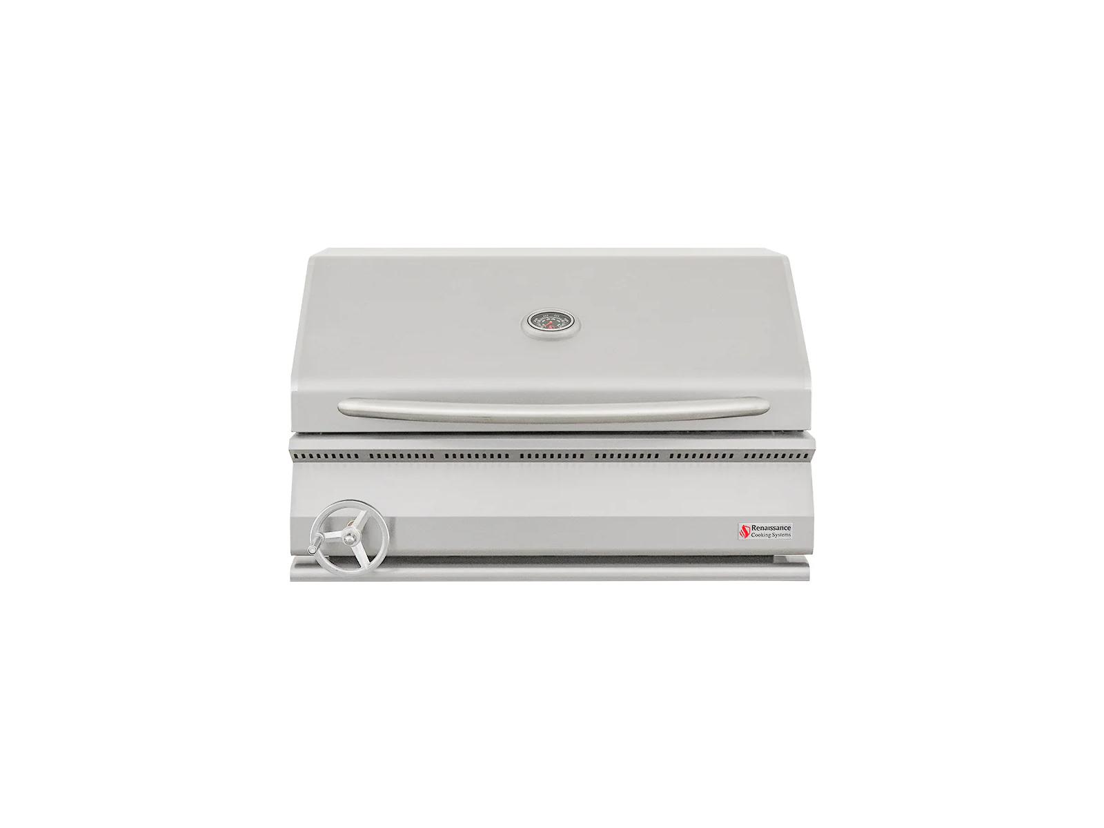 RCS Grills Stainless Steel 32'' Premier Built-In Charcoal Grill