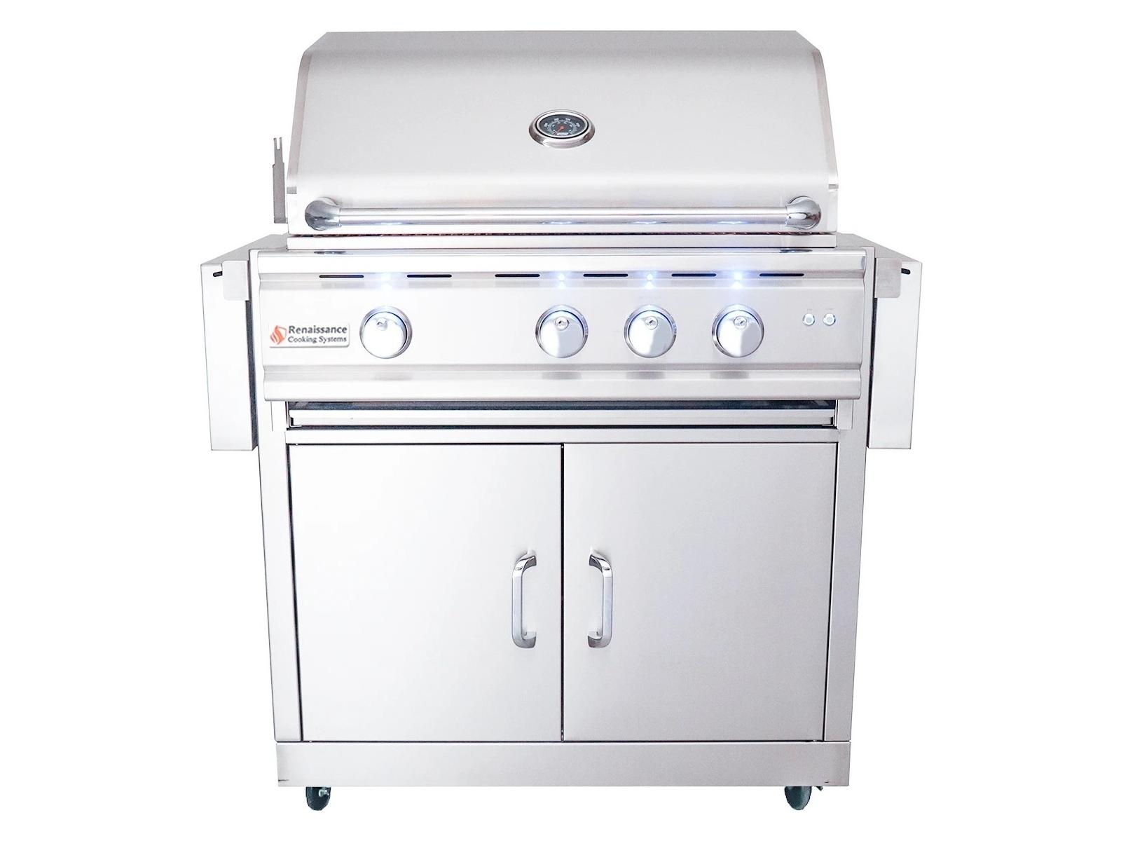 RCS Grills Stainless Steel 30'' Cutlass Pro Freestanding Grill-LP
