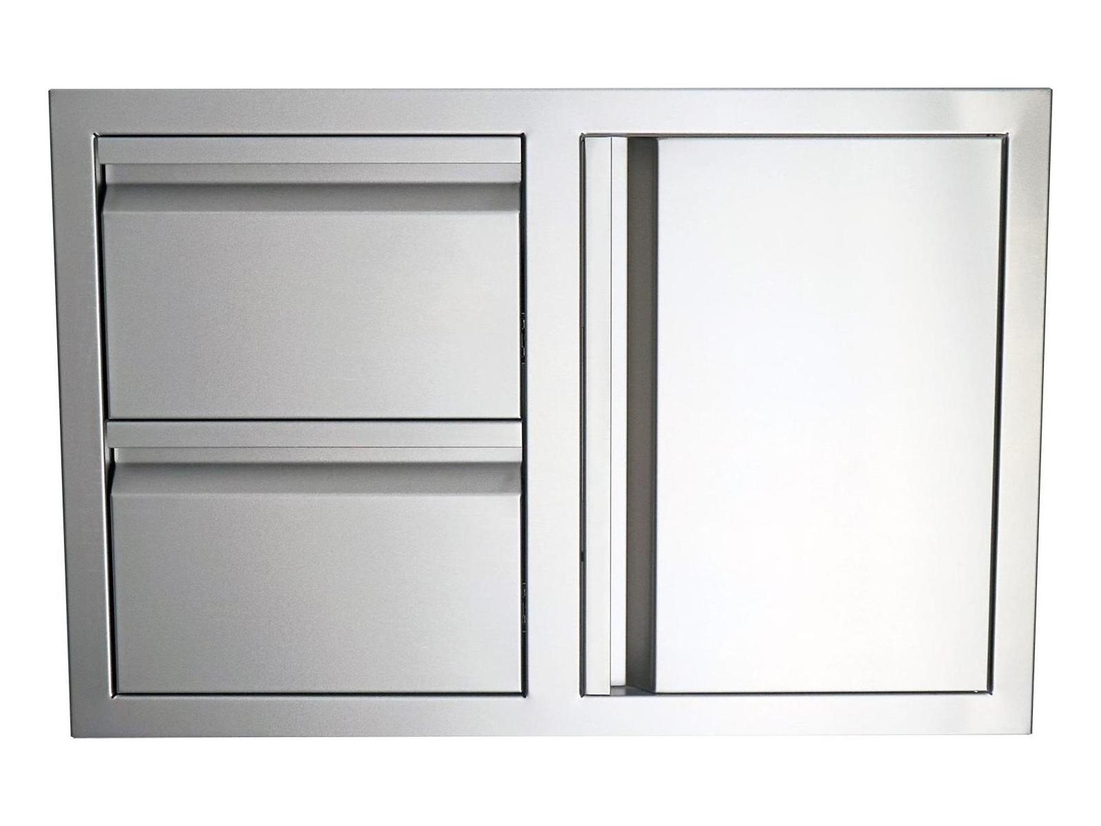 RCS Grills Valiant 33 Inch Stainless Double Drawer and Door Combo
