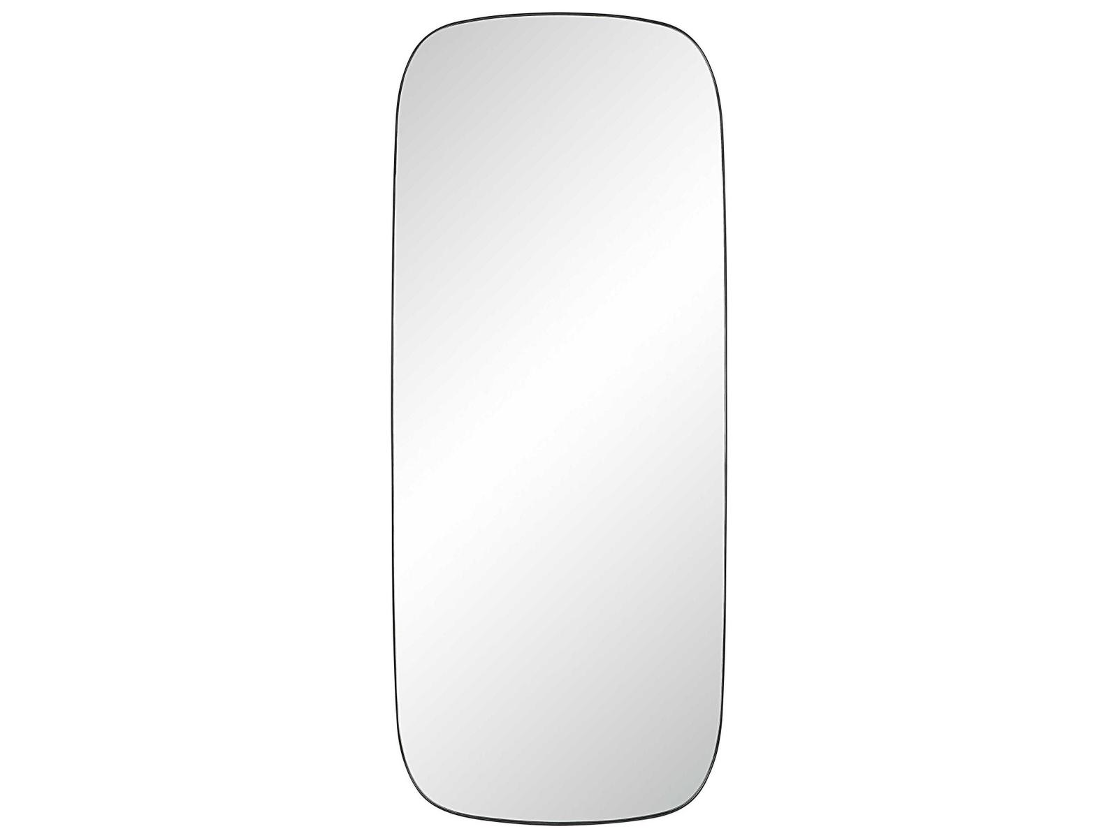 Renwil Almandine Matte Black Rectangular Wall Mirror