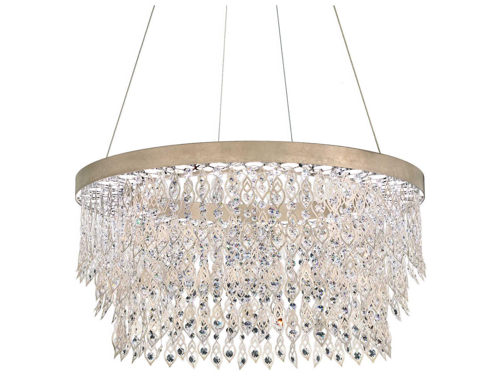 Schonbek Pavona 1-Light Silver Round Chandelier