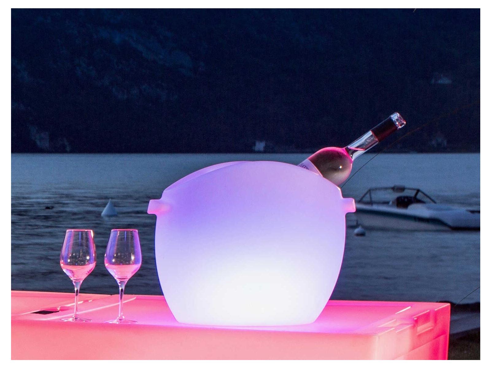 Smart & Green Original So Fresh Bluetooth Outdoor LED Light Champagne Cooler