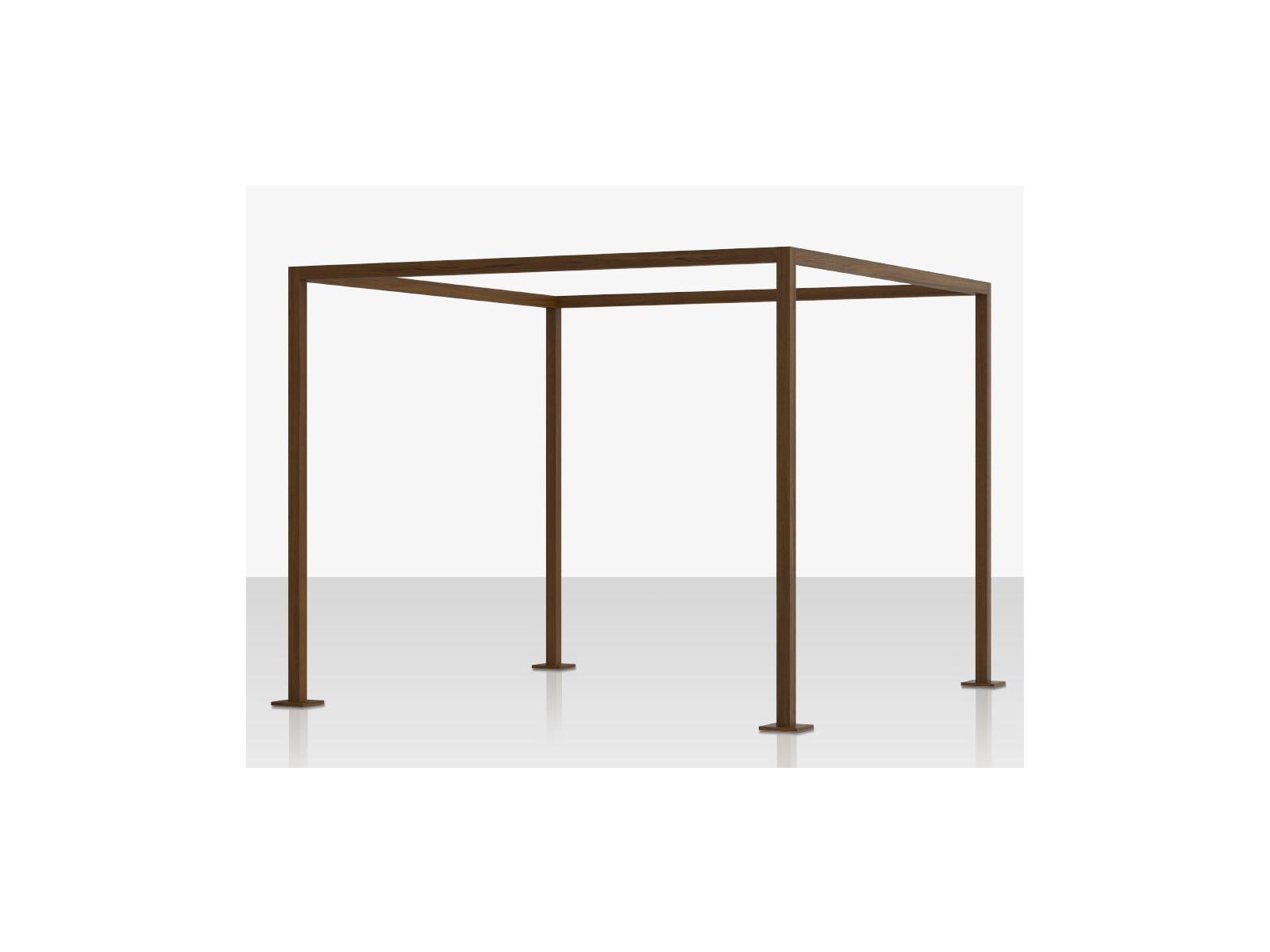Decoscape Breeze Aluminum Cabana 10' Wood Grain Frame