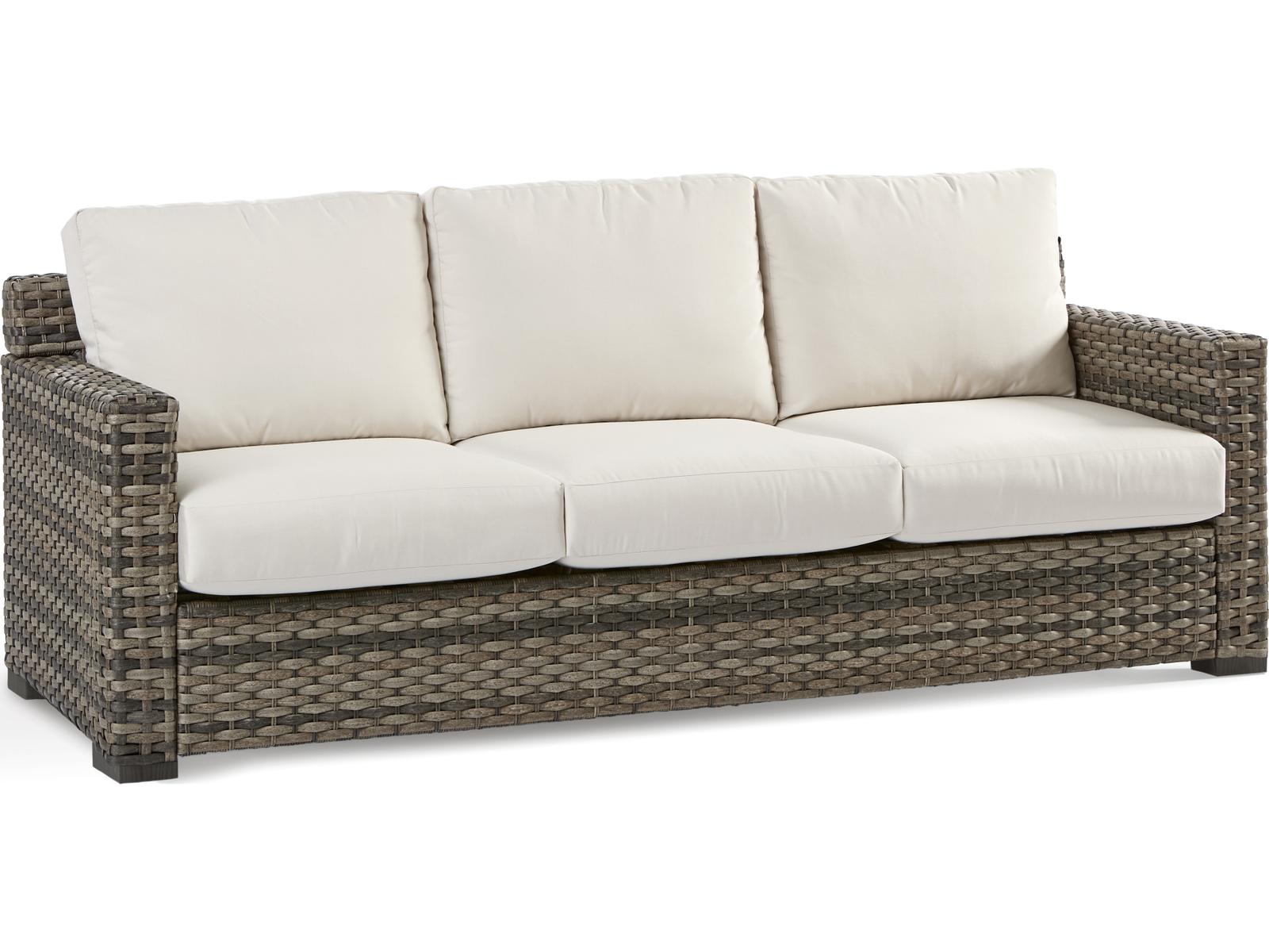 South Sea Rattan New Java Wicker Sandstone Outdoor Patio Sofa