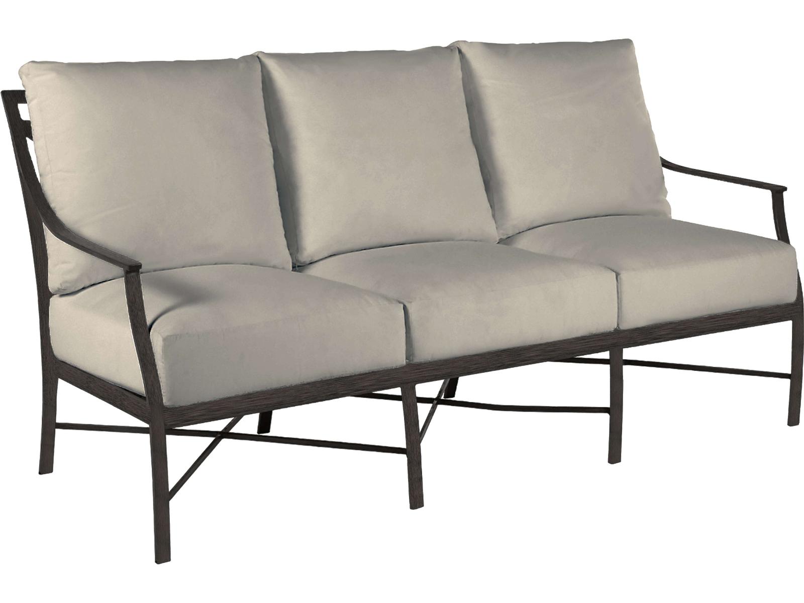 Summer Classics Monaco Quick Ship Wrought Aluminum Cushion Sofa