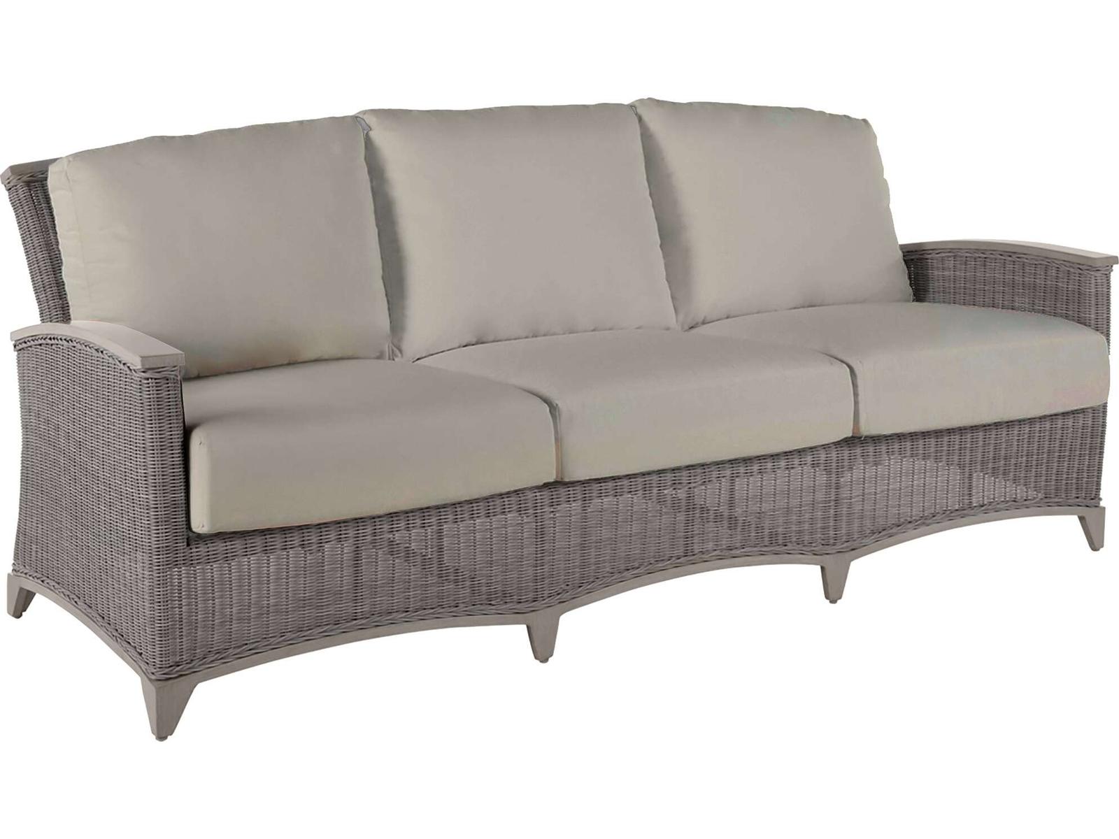 Summer Classics Astoria Quick Ship Wrought Aluminum Wicker Sofa