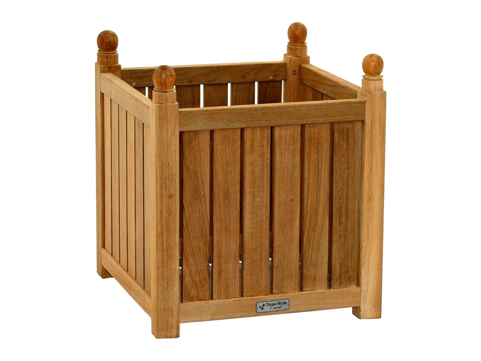 Three Birds Casual Teak Small Flower Box