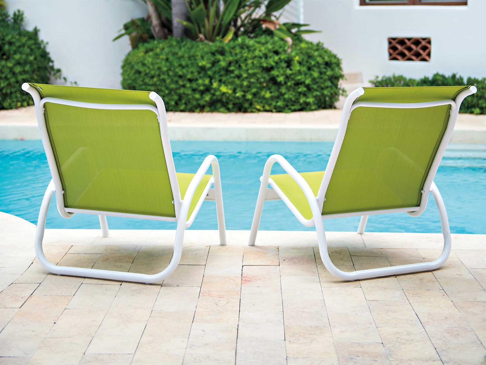 Telescope Casual Gardenella Sling Aluminum Patio Lounge Set