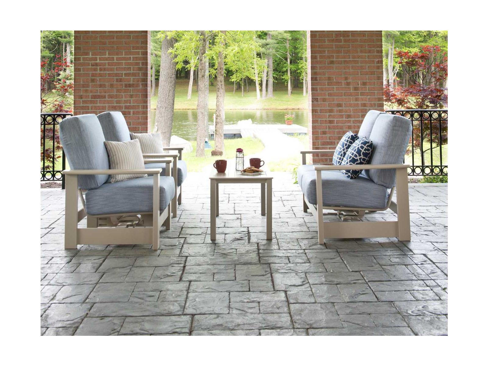 Telescope Casual Leeward Marine Grade Polymer Deep Seat Lounge Set