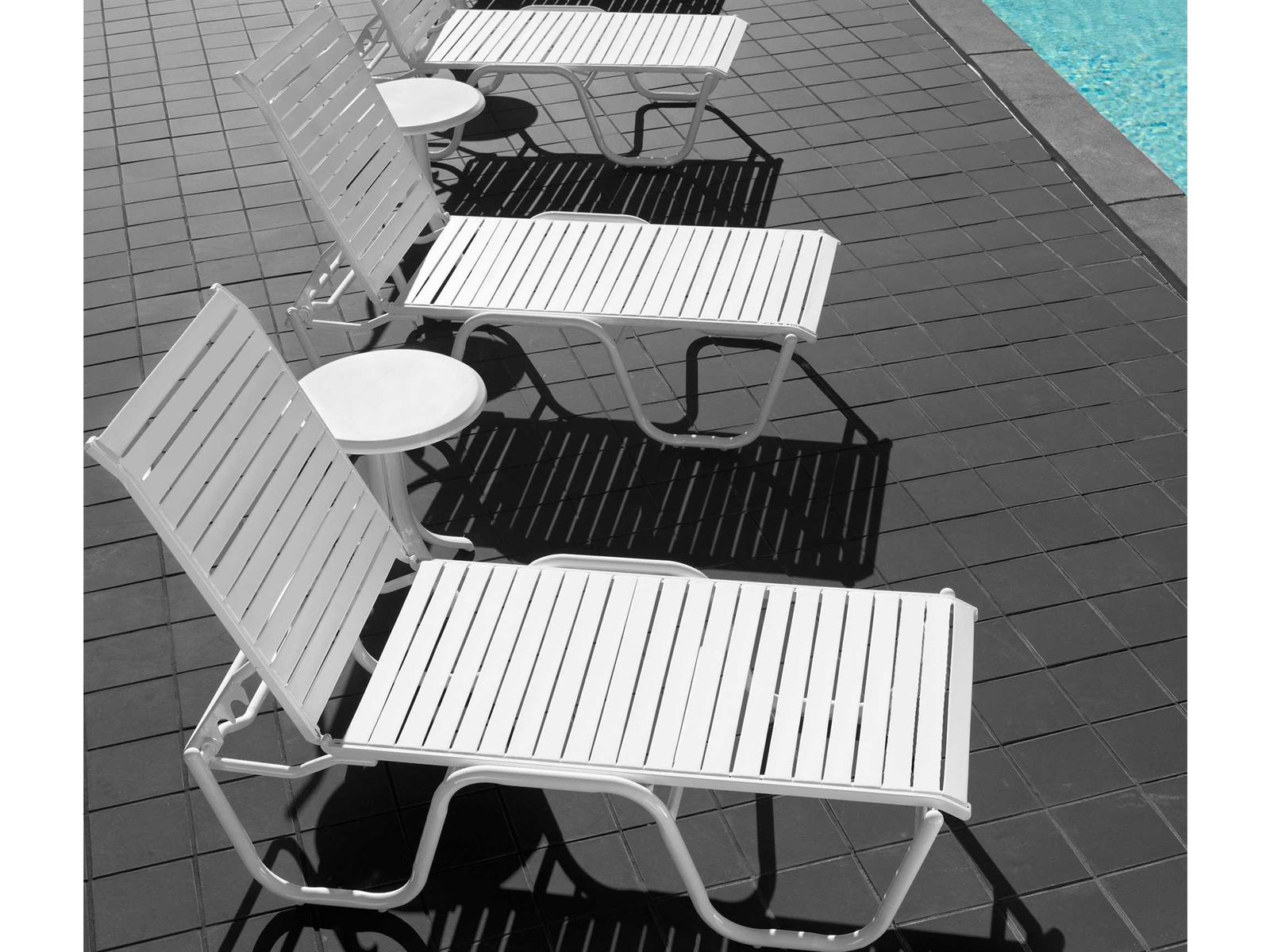 Telescope Casual Reliance Contract Strap Aluminum Patio Lounge Set