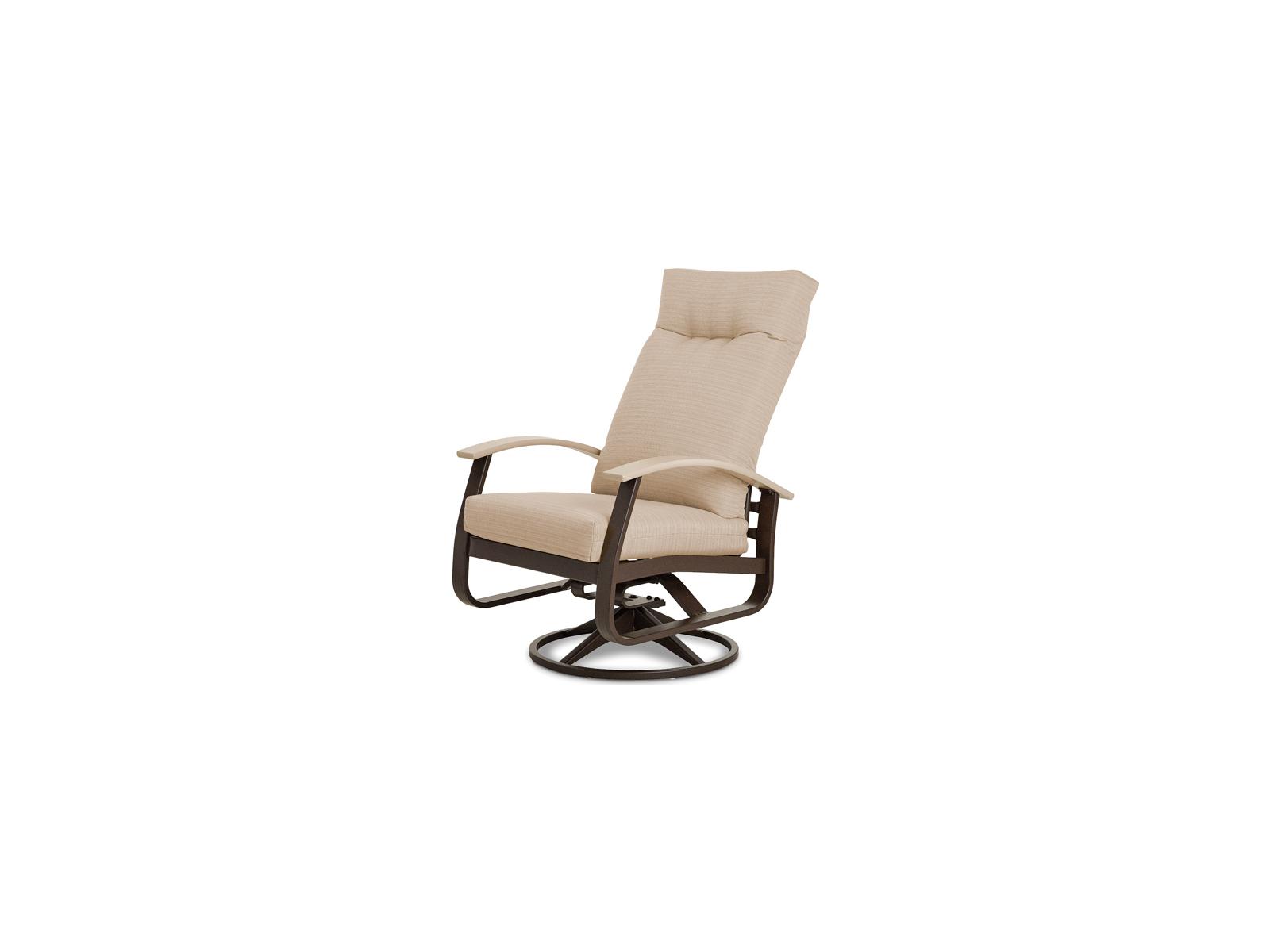 Telescope Casual Belle Isle Cushion Aluminum Supreme Swivel Rocker Patio Dining Arm Chair with MGP Arms