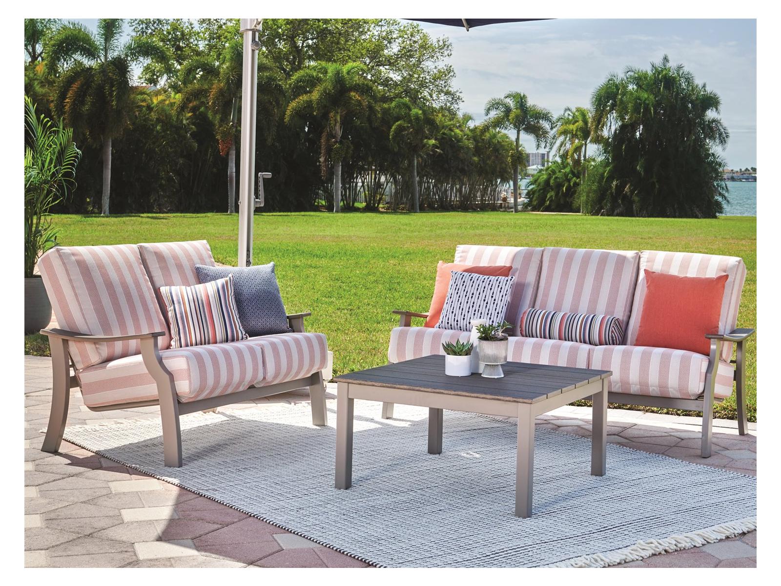 Telescope Casual St. Catherine Marine Grade Polymer Cushion Outdoor Lounge Set