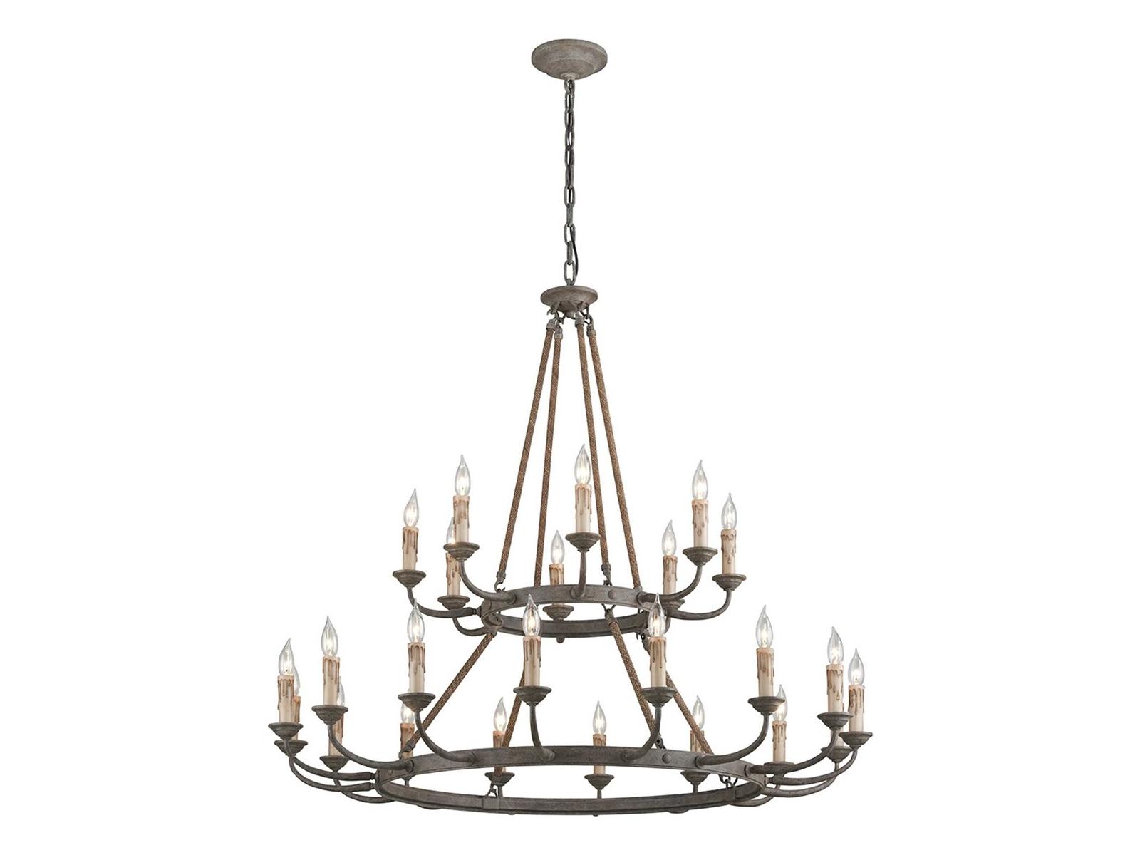 Troy Lighting Cyrano 24-Light Earthen Bronze Candelabra Chandelier