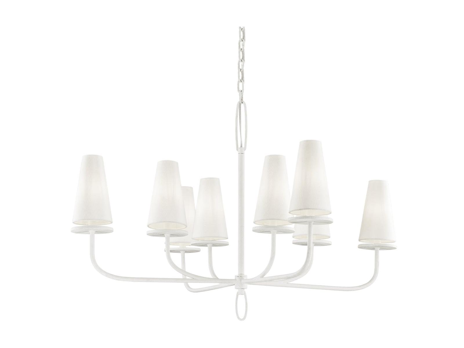 Troy Lighting Marcel 8-Light Gesso White Chandelier