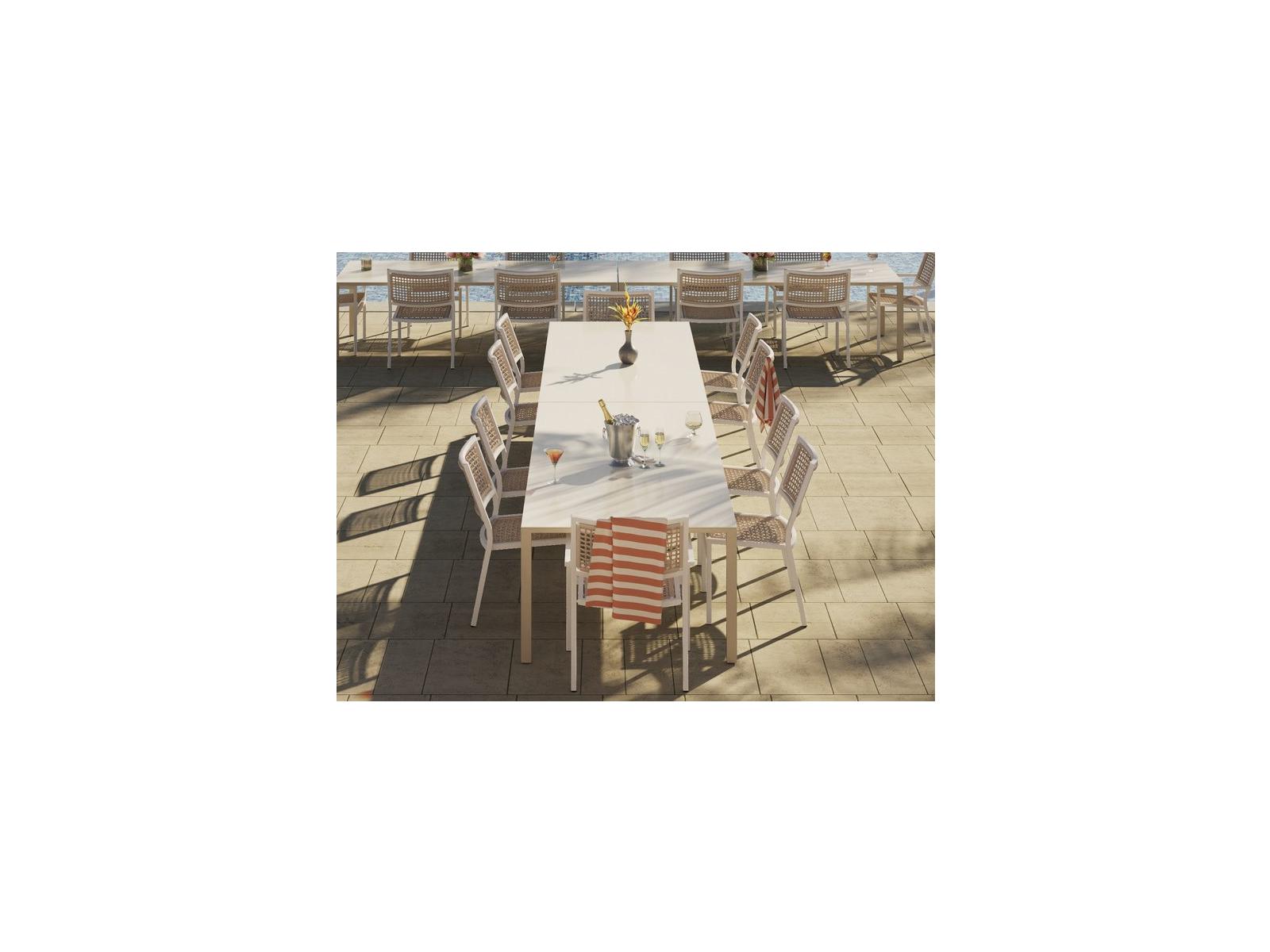 Tropitone Cabana Club Rope Aluminum Dining Set