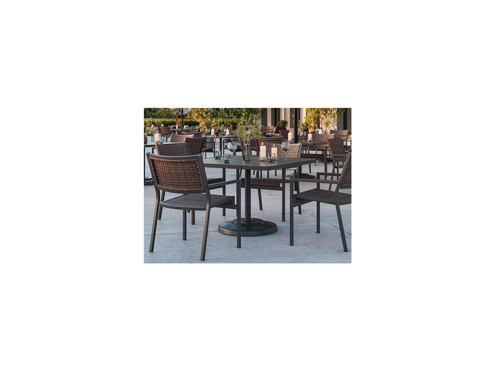 Tropitone Cabana Club Woven Aluminum Patio Dining Set