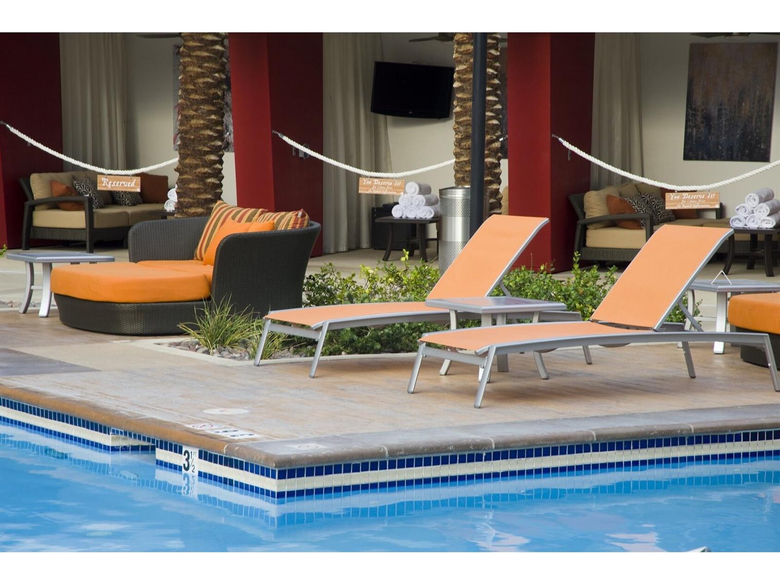 Tropitone Elance Relaxed Sling Aluminum Lounge Set
