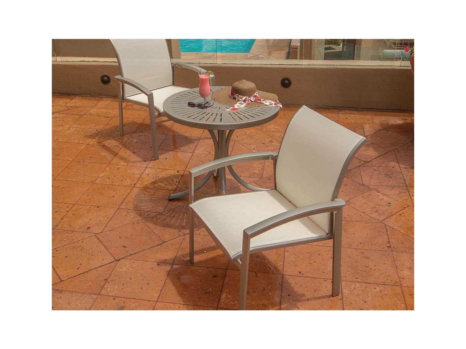 Tropitone Elance Relaxed Sling Aluminum Bistro Set