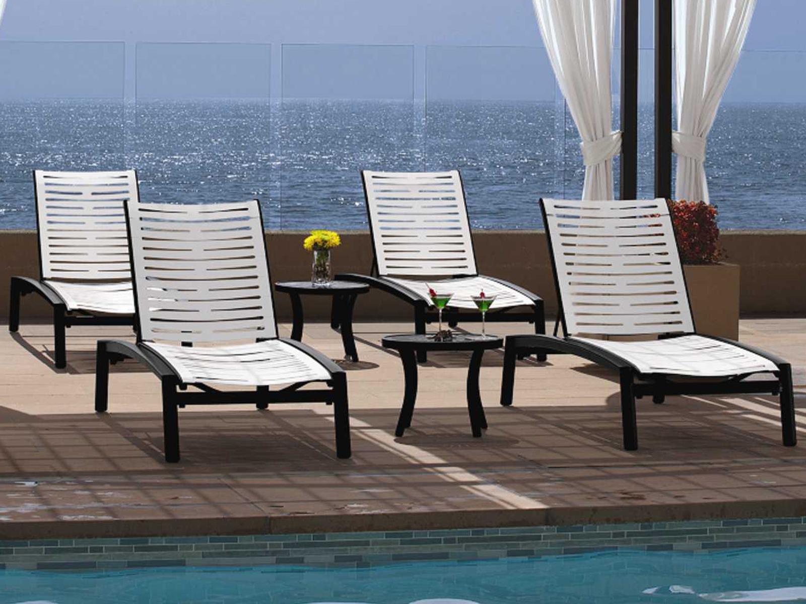 Tropitone Elance Ez Span Aluminum Outdoor Patio Lounge Set
