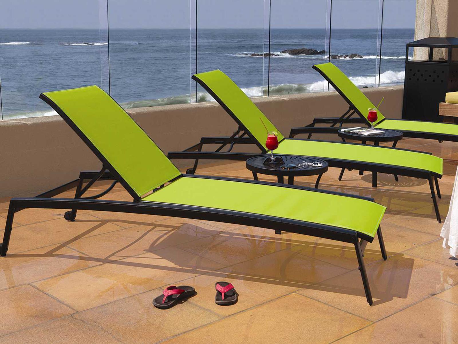 Tropitone Elance Relaxed Sling Aluminum Patio Lounge Set