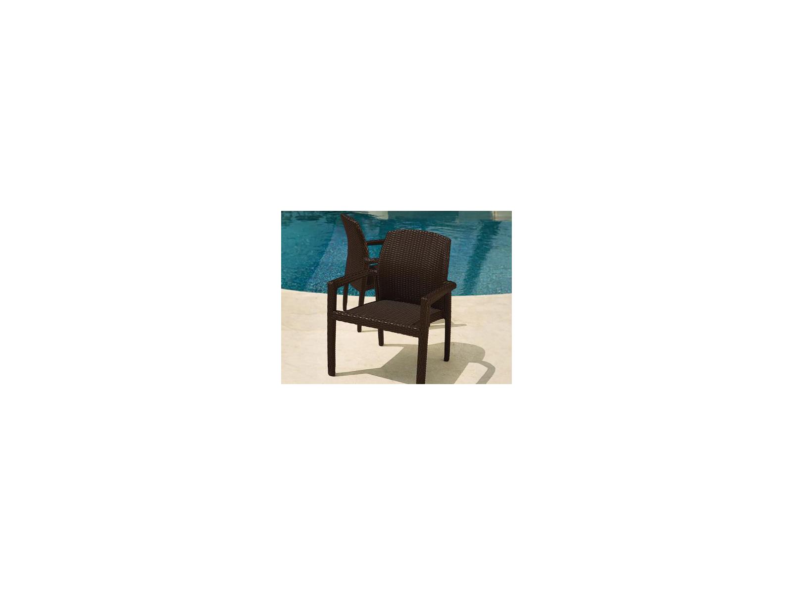 Tropitone Evo Woven Wicker Outdoor Dining Set