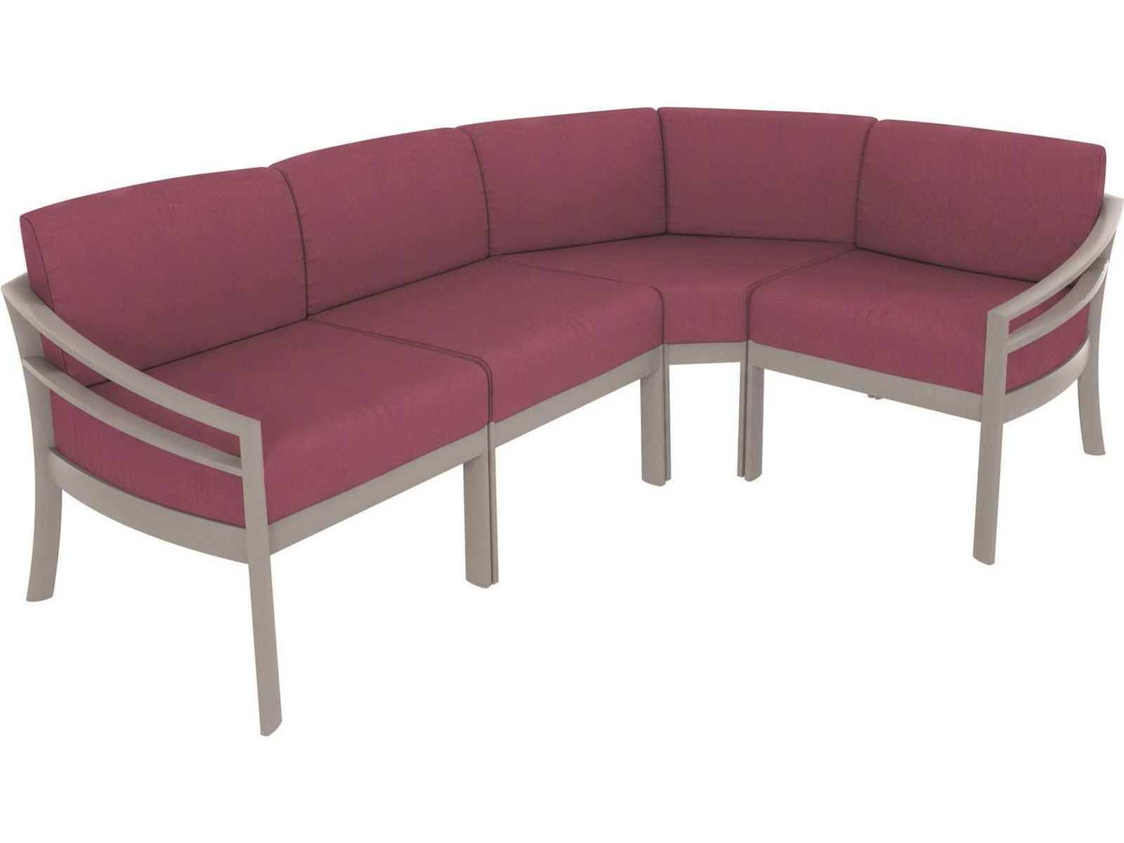 Tropitone Kor Cushion Aluminum Sectional Patio Lounge Set