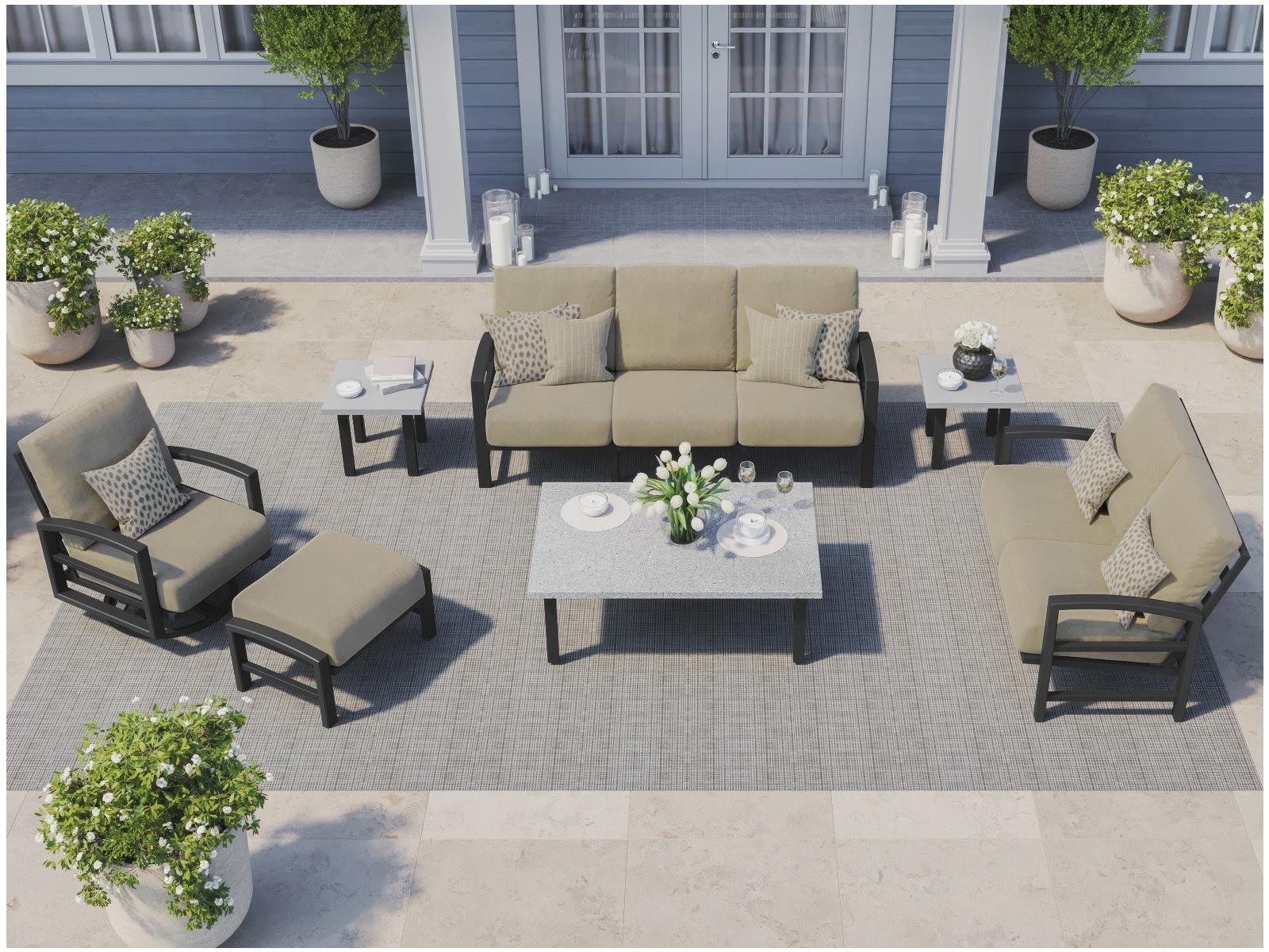 Tropitone Lakeside Cushion Aluminum Lounge Set