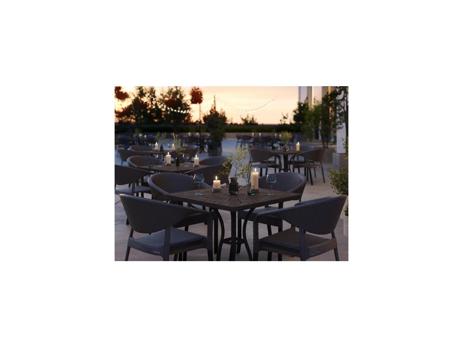 Tropitone Montara Woven Wicker Outdoor Patio Dining Set