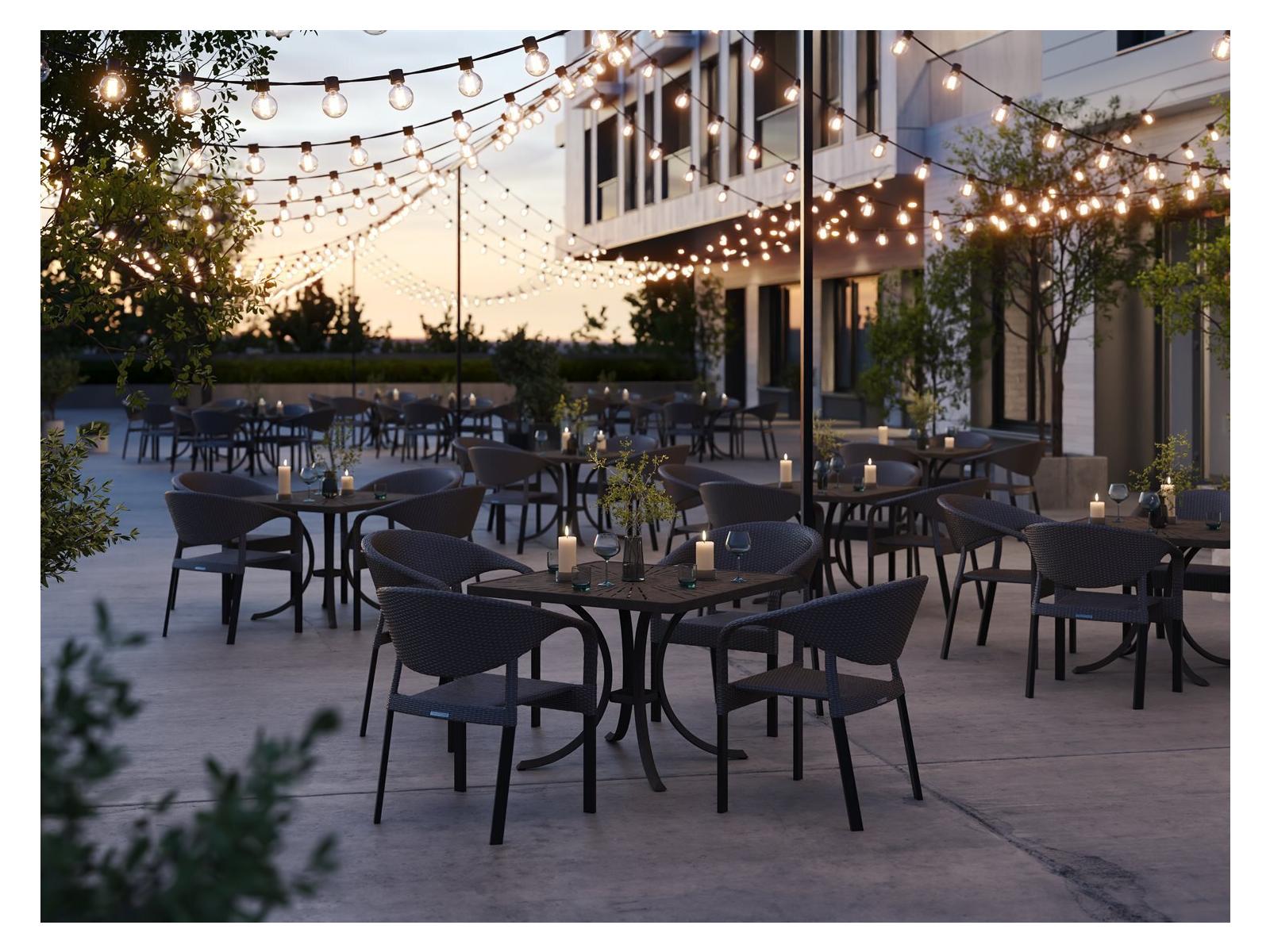Tropitone Montara Aluminum Woven Dining Set