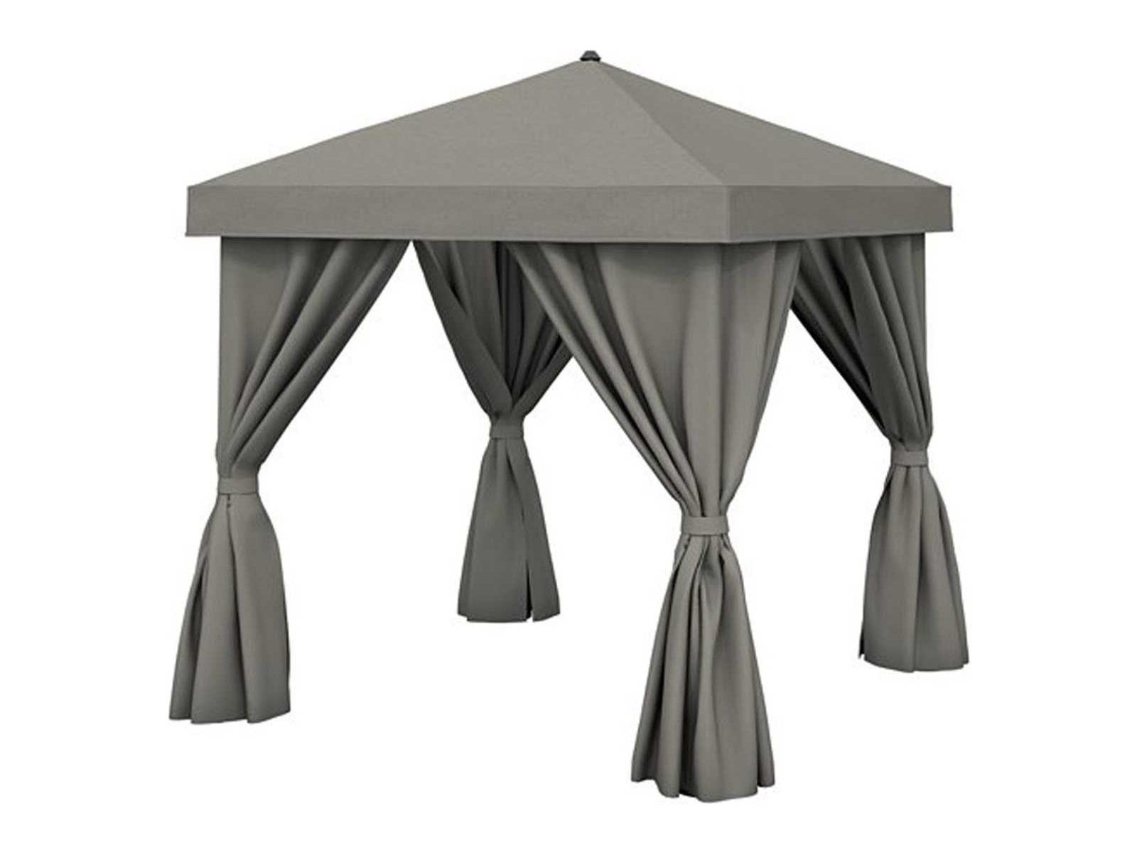 Tropitone Cabana Pavilion Aluminum 10 Foot Square with Fabric Curtains (no vent)
