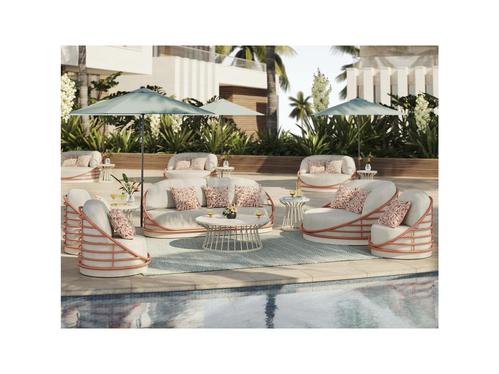 Tropitone Orbit Aluminum Cushion Lounge Set