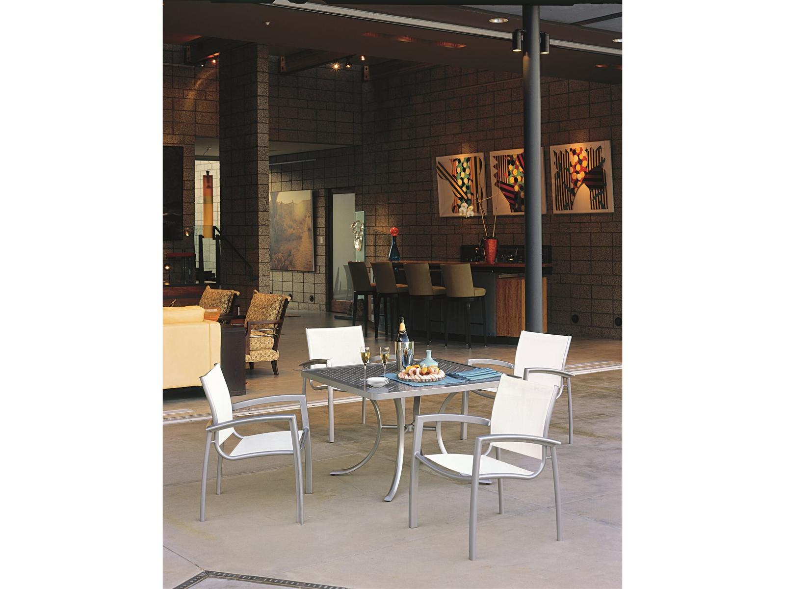 Tropitone South Beach Relaxed Sling Aluminum Dining Set