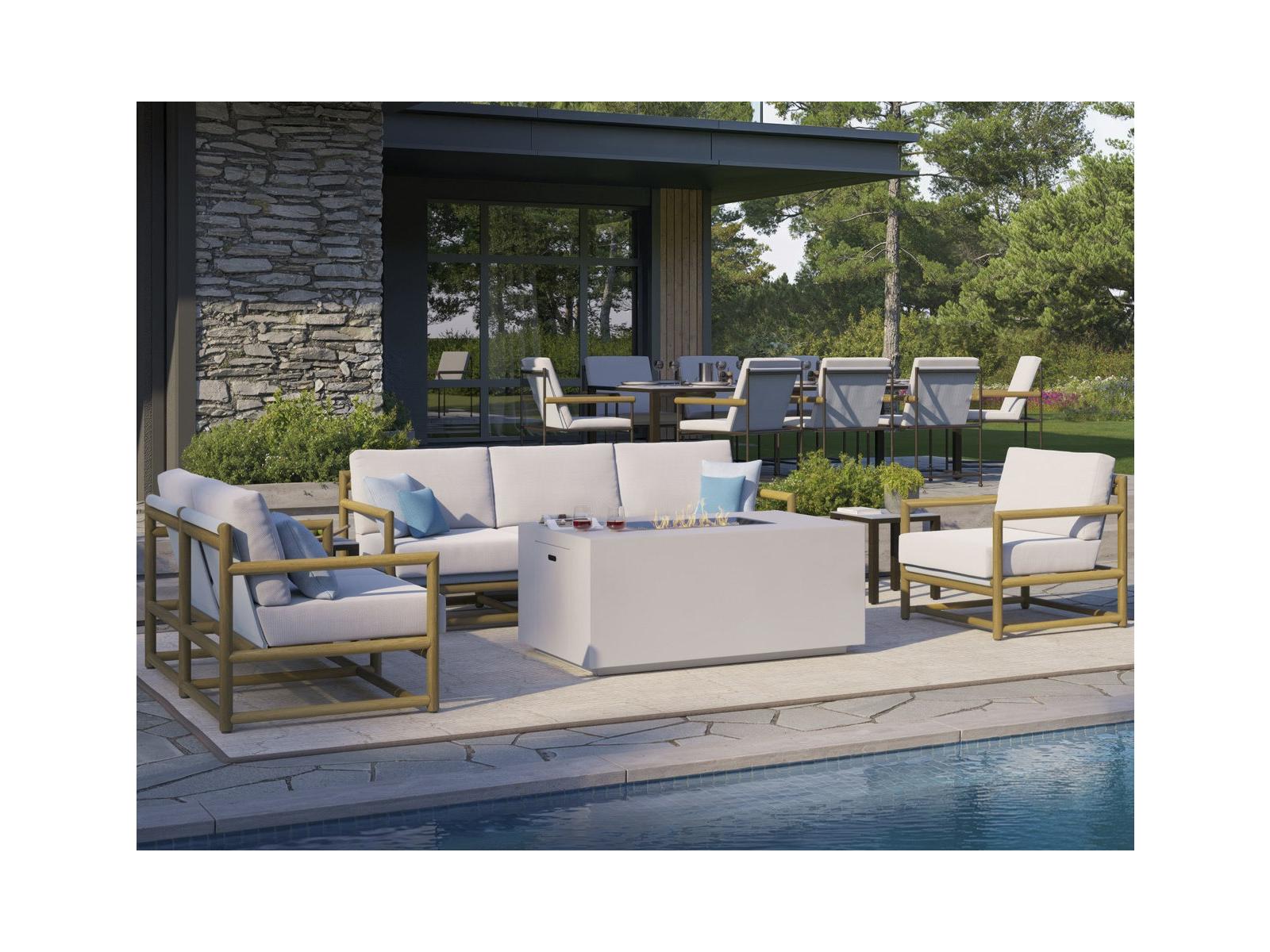 Tropitone Stowe Aluminum Cushion Lounge Set