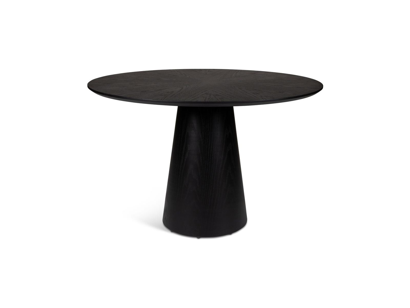 Urbia Modern Brazilian Mona Ebano Wooden Top Round Dining Table