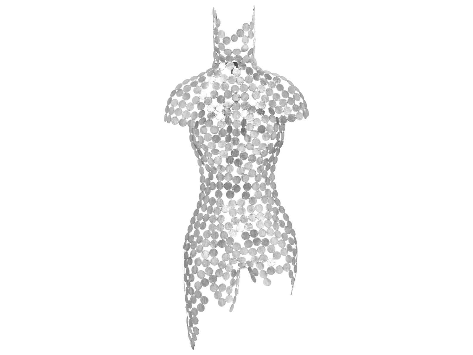 Urbia Naturals Silver Leaf Female Torso 3D Wall Art