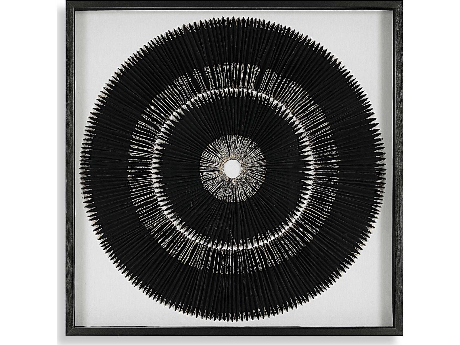 Uttermost Sandara Black / Gold Leaf Shadow Box