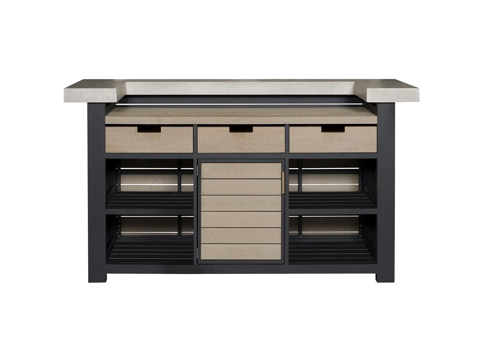 Vanguard Furniture Michael Weiss Montecito Aluminum Shadow 78"W x 30.5"D Rectangular Bar